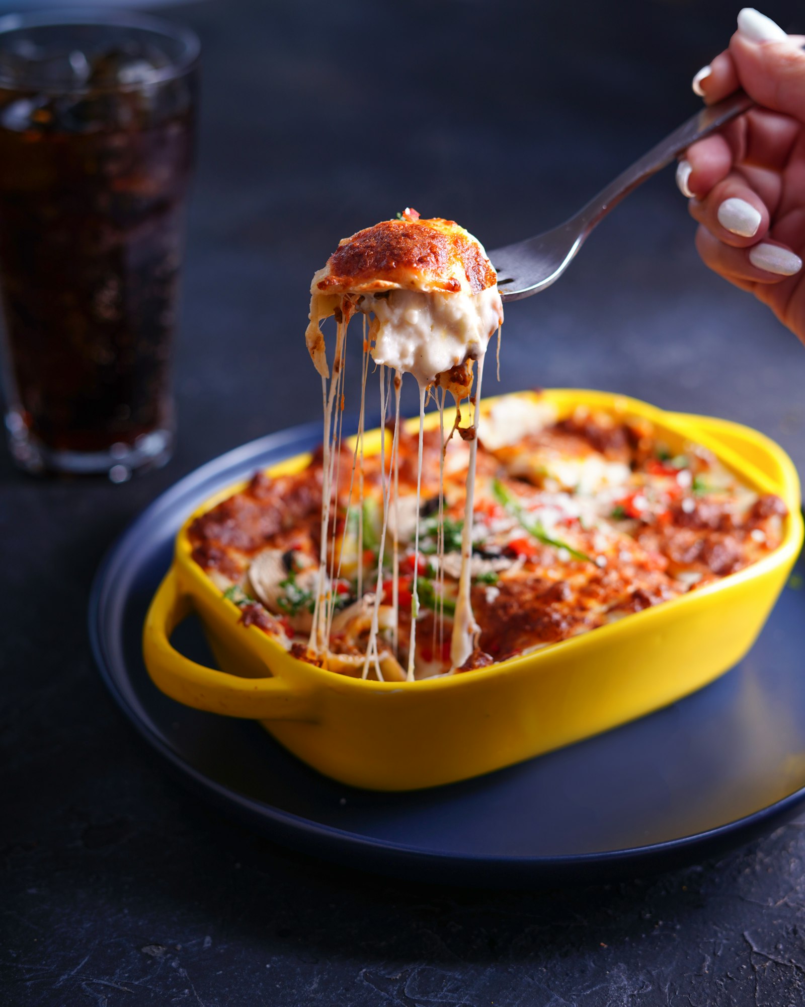 Teglia di pasta gratinata